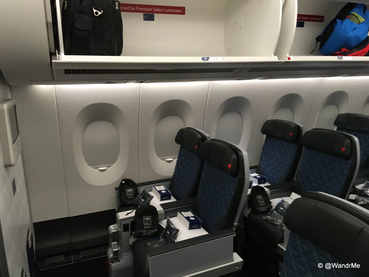 Where to sit on the Delta A350 Wandering Aramean