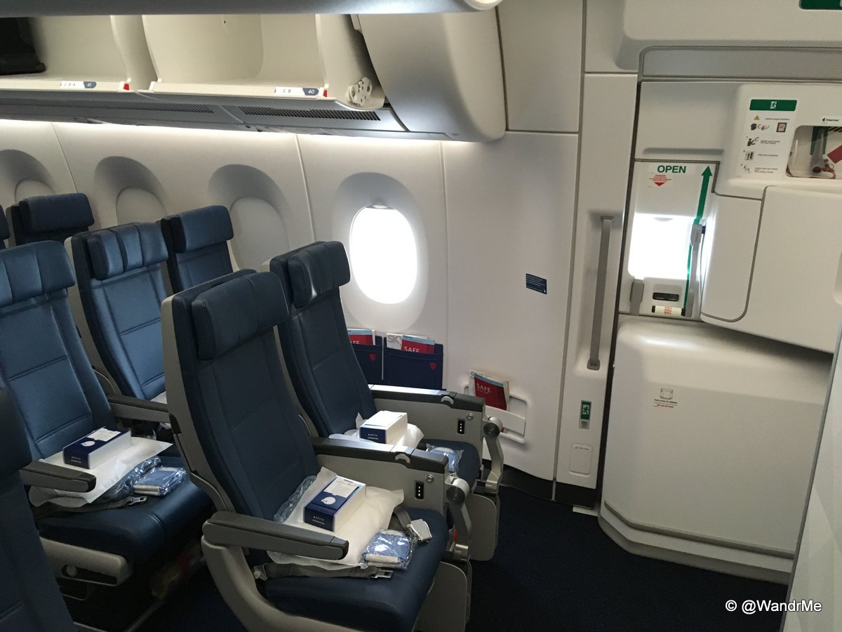 Where to sit on the Delta A350 Wandering Aramean