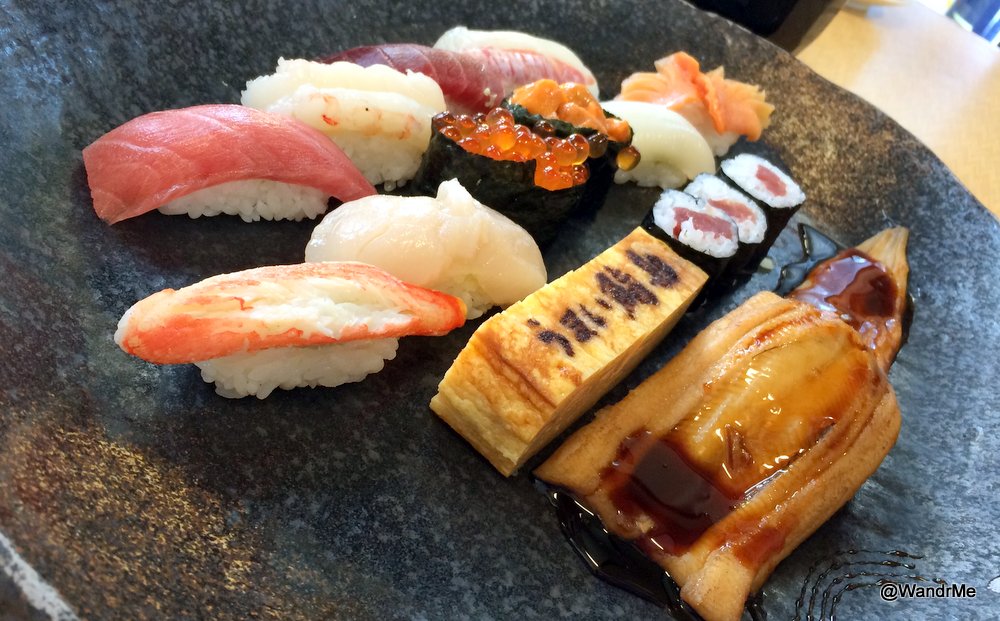 An omakase (chef's choice) platter at breakfast Wandering Aramean