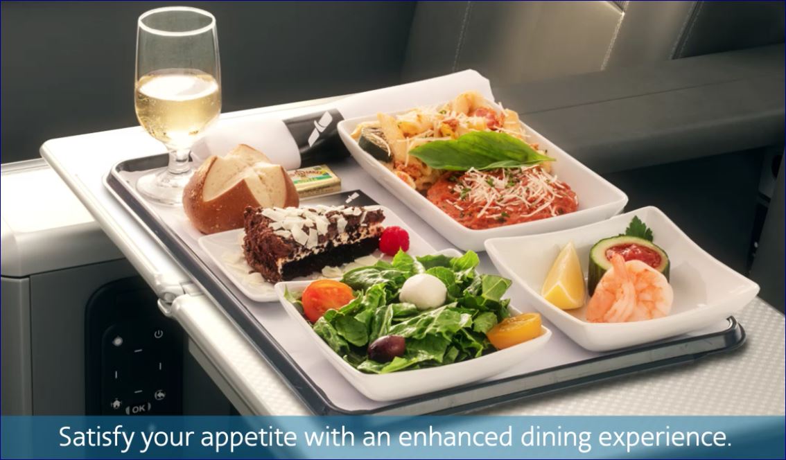 american-airlines-premium-economy-meal - Wandering Aramean