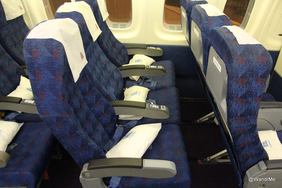 On board the Cubana IL96 across the Atlantic