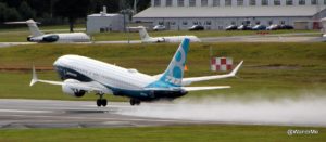 Boeing's 737 MAX takes off at Farnborough, showing off its capabilities