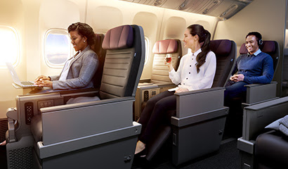 women sitting in an airplane