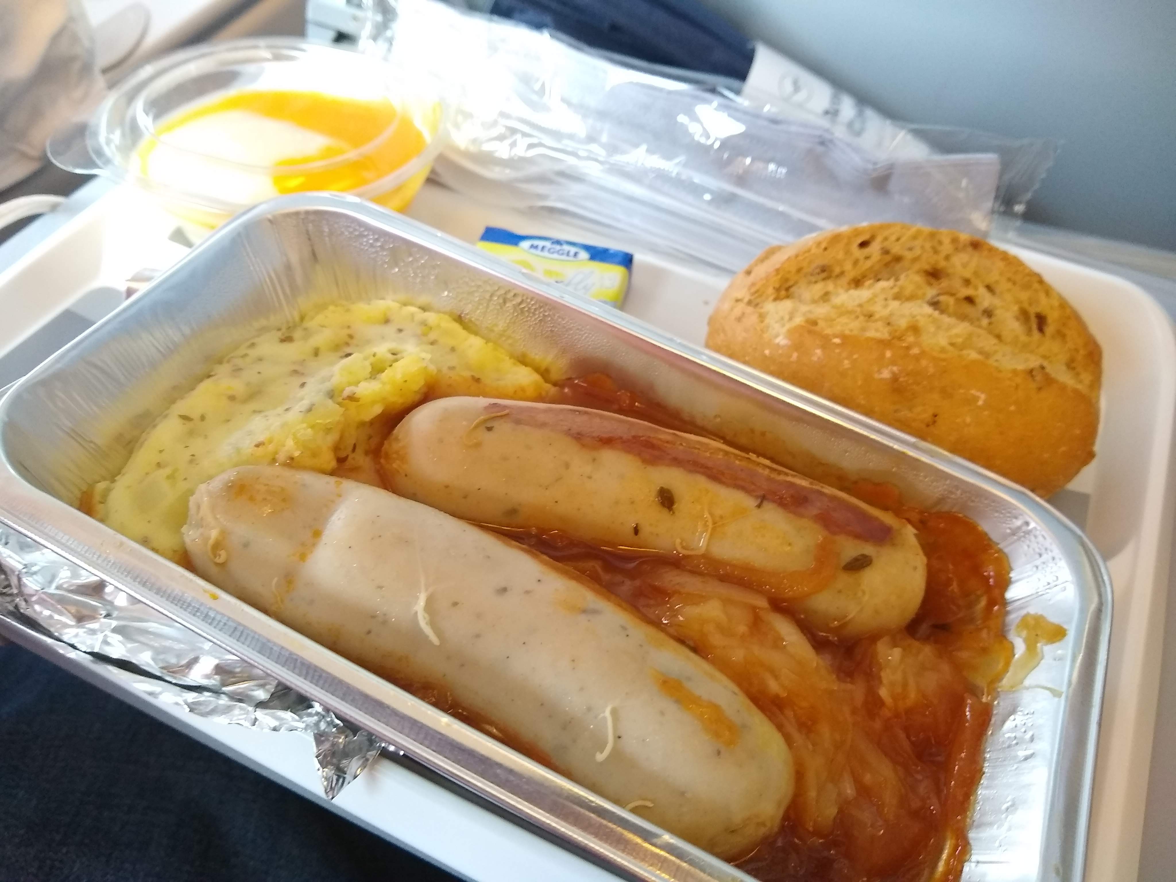 a tray of food on a tray